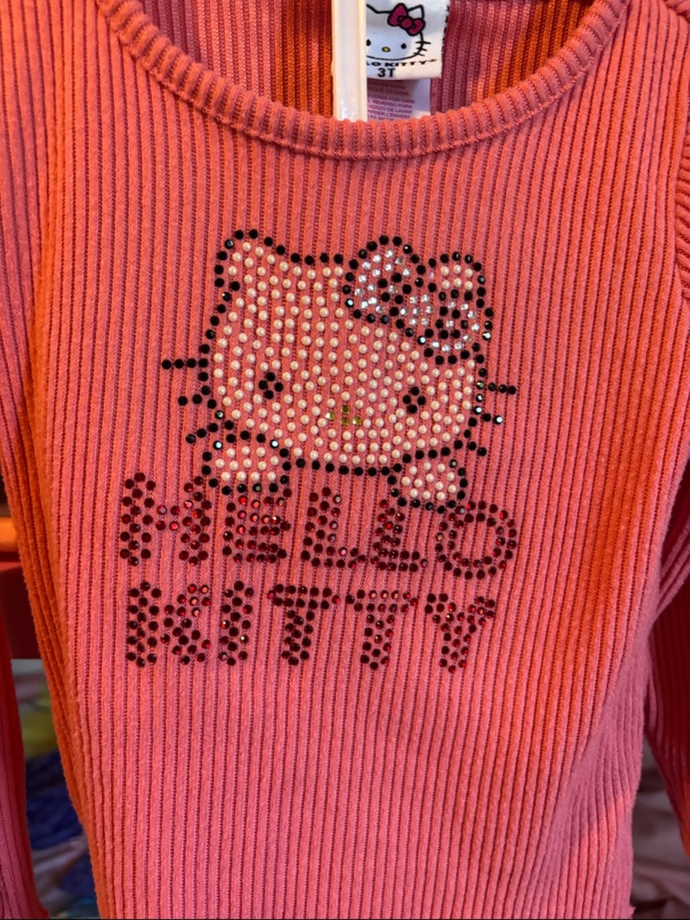 Hello Kitty Pink Ribbed Long-Sleeve Set - Picture 2 of 4